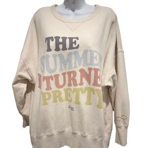 AMERICAN EAGLExTHE SUMMER I TURNED PRETTY Oversized Sweatshirt Size Large